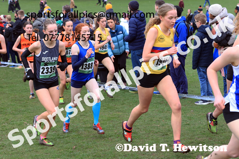 Womens Under-17s 2026 UK CAU Inter Counties Cross Country, Wollaton Park, Nottingham. Photo: David T. Hewitson/Sports for All Pics